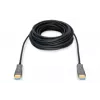 DIGITUS HDMI AOC hibridinis šviesolaidinis laidas, Type A M/M, 15m UHD 4K@60Hz, CE, juodas