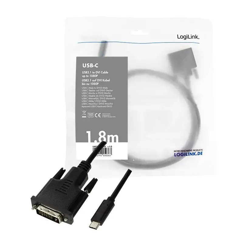 USB grafikos adapteris LogiLink UA0331 juodas