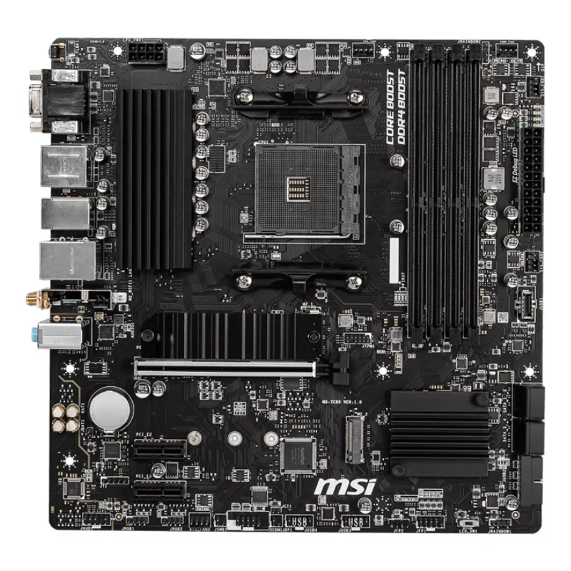 Pagrindinė plokštė MSI B550M PRO-VDH WIFI, AMD B550, Socket AM4, micro ATX