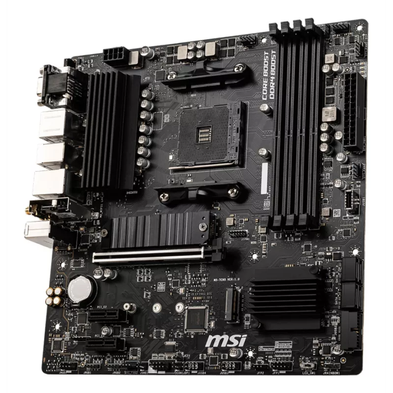 Pagrindinė plokštė MSI B550M PRO-VDH WIFI, AMD B550, Socket AM4, micro ATX