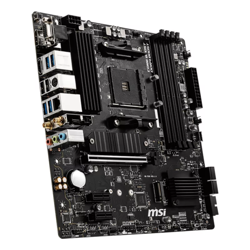 Pagrindinė plokštė MSI B550M PRO-VDH WIFI, AMD B550, Socket AM4, micro ATX