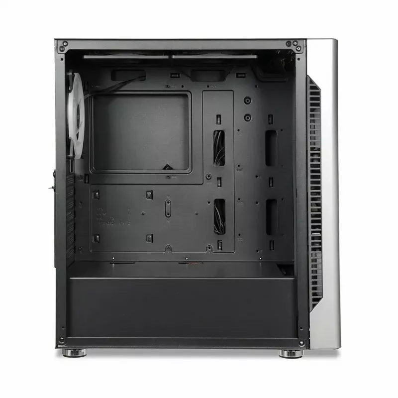PC korpusas IBOX Chiron ZH68 Gaming, ATX Midi-Tower, EATX palaikymas, juodas, šoninis langas, apšvietimas