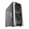PC korpusas IBOX Chiron ZH68 Gaming, ATX Midi-Tower, EATX palaikymas, juodas, šoninis langas, apšvietimas