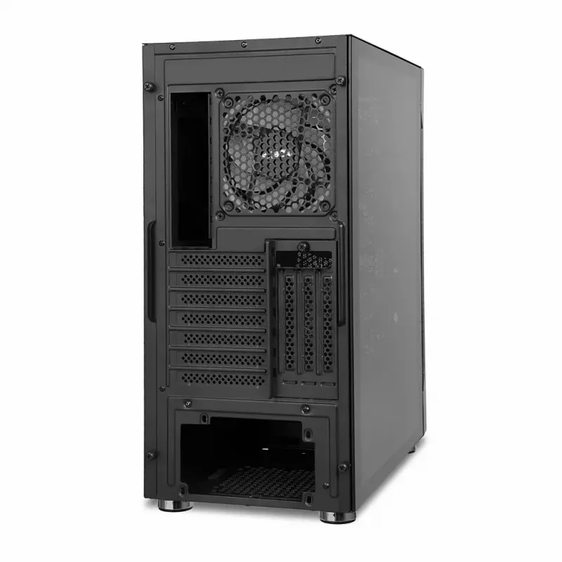 PC korpusas IBOX Chiron ZH68 Gaming, ATX Midi-Tower, EATX palaikymas, juodas, šoninis langas, apšvietimas