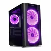 PC korpusas IBOX Chiron ZH68 Gaming, ATX Midi-Tower, EATX palaikymas, juodas, šoninis langas, apšvietimas