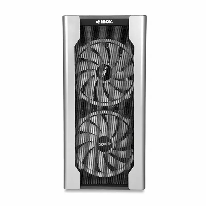 PC korpusas IBOX Chiron ZH68 Gaming, ATX Midi-Tower, EATX palaikymas, juodas, šoninis langas, apšvietimas