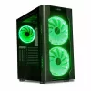 PC korpusas IBOX Chiron ZH68 Gaming, ATX Midi-Tower, EATX palaikymas, juodas, šoninis langas, apšvietimas