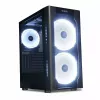 PC korpusas IBOX Chiron ZH68 Gaming, ATX Midi-Tower, EATX palaikymas, juodas, šoninis langas, apšvietimas