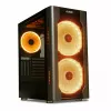 PC korpusas IBOX Chiron ZH68 Gaming, ATX Midi-Tower, EATX palaikymas, juodas, šoninis langas, apšvietimas