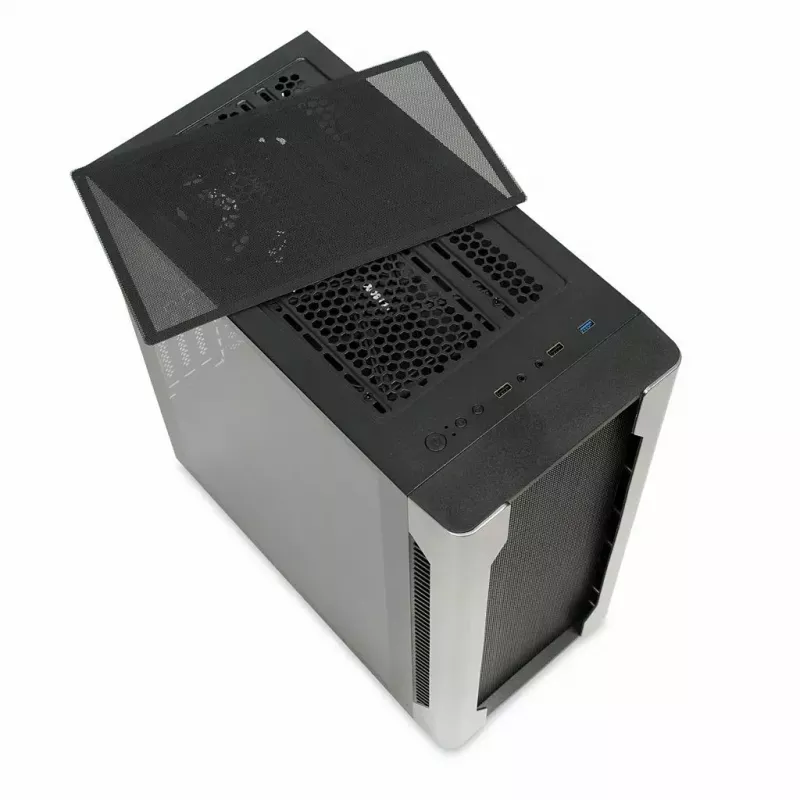 PC korpusas IBOX Chiron ZH68 Gaming, ATX Midi-Tower, EATX palaikymas, juodas, šoninis langas, apšvietimas
