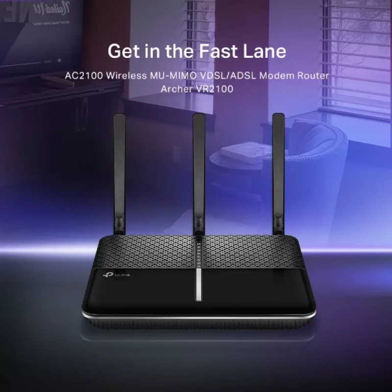 TP-Link Archer VR2100 AC2100 belaidis VDSL/ADSL maršrutizatorius su modem