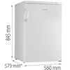 Šaldiklis vertikalus Gorenje F492PW – 82 L, baltas, 4 žvaigždutės, dešinės pusės vyriai, 165 kWh/metus