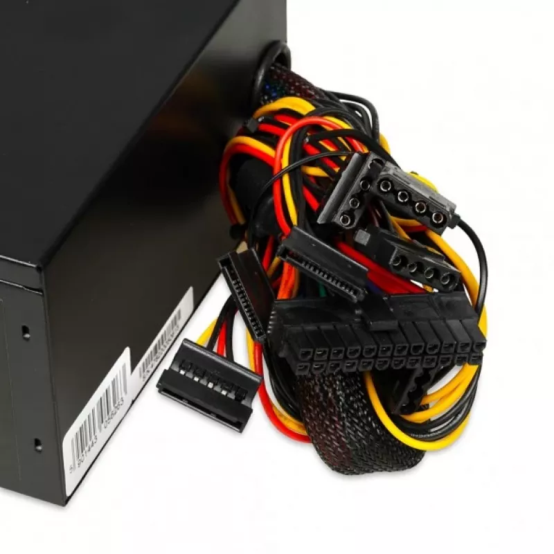 Maitinimo blokas iBox Aurora 600 W 20+4 pin ATX, 140 mm ventiliatorius, metalinis korpusas, juodas