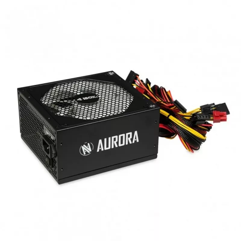 Maitinimo blokas iBox Aurora 700 W, aktyvus aušinimas 140 mm ventiliatoriumi, ne modularus, juodas