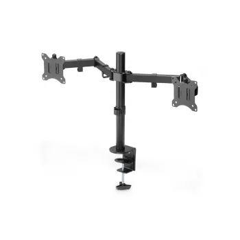DIGITUS Universalus dviejų monitorių laikiklis su spaustuku 17–32 col., 2x 8 kg (maks.), juodas
