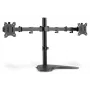 DIGITUS Universalus dviejų monitorių stovas 17–32 col. 2x 8 kg (maks.) juodas