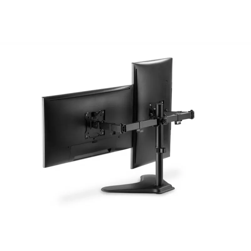 DIGITUS Universalus dviejų monitorių stovas 17–32 col. 2x 8 kg (maks.) juodas