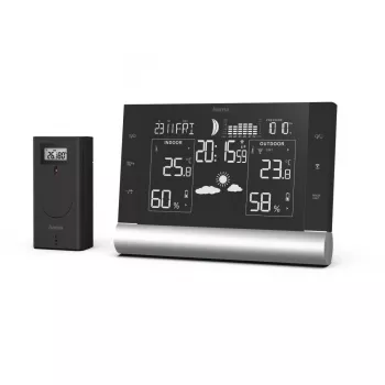 Hygrometras termometras Hama Black Line L