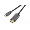 DIGITUS USB-C – HDMI adapteris, 2 m, 4K/30Hz, juodas, metalinis korpusas