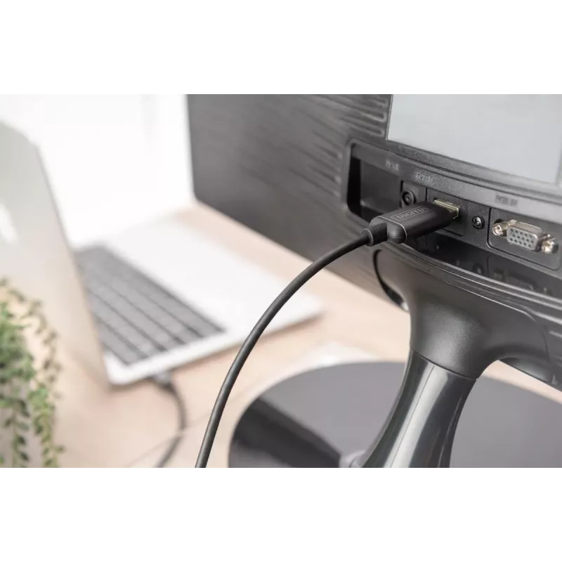 DIGITUS USB-C – HDMI adapteris, 2 m, 4K/30Hz, juodas, metalinis korpusas