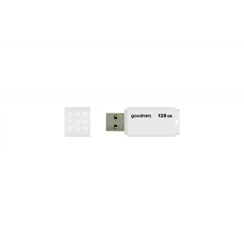 USB atmintukas GOODRAM UME2 128 GB USB 2.0 Type-A, baltas, 20 MB/s skaitymas, 5 MB/s rašymas
