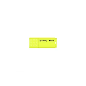 USB atmintukas GOODRAM UME2 128 GB USB 2.0 Type-A, geltonas, 21×51 mm