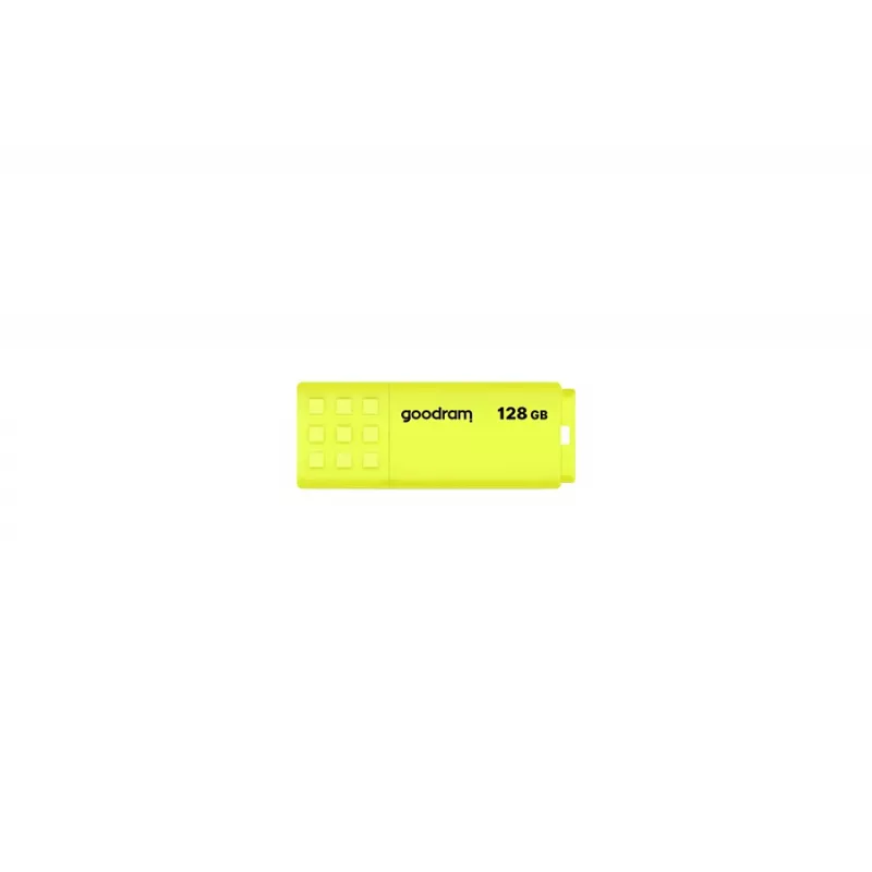 USB atmintukas GOODRAM UME2 128 GB USB 2.0 Type-A, geltonas, 21×51 mm
