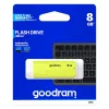 USB atmintukas GOODRAM UME2 8 GB USB 2.0 Type-A, geltonas, su dangteliu