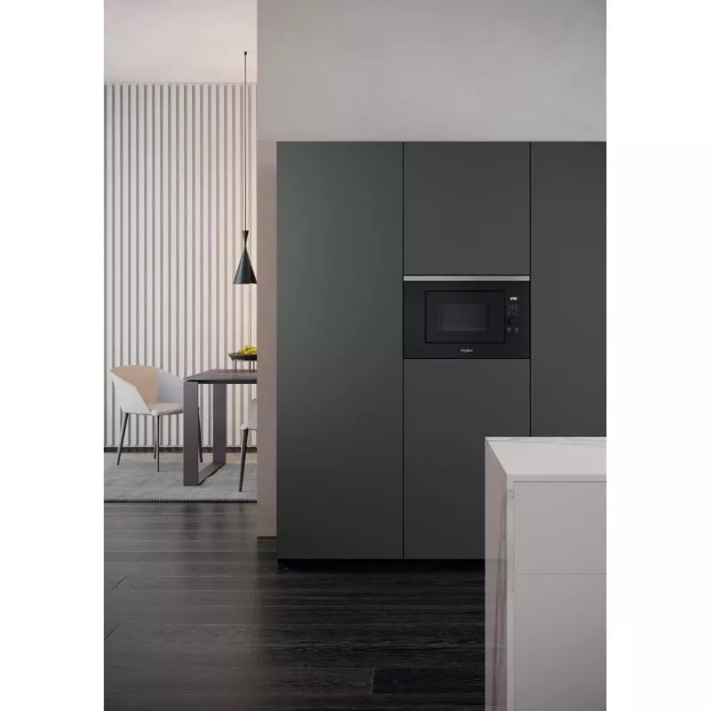 Įmontuojama mikrobangų krosnelė su griliu WHIRLPOOL WMF201G, 800 W, 20 L, nerūdijantis plienas/juoda