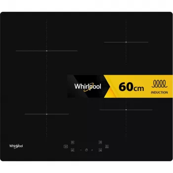 Whirlpool WS Q4860 NE Juoda įmontuojama 60 cm zoninė indukcinė kaitlentė 4 zonos