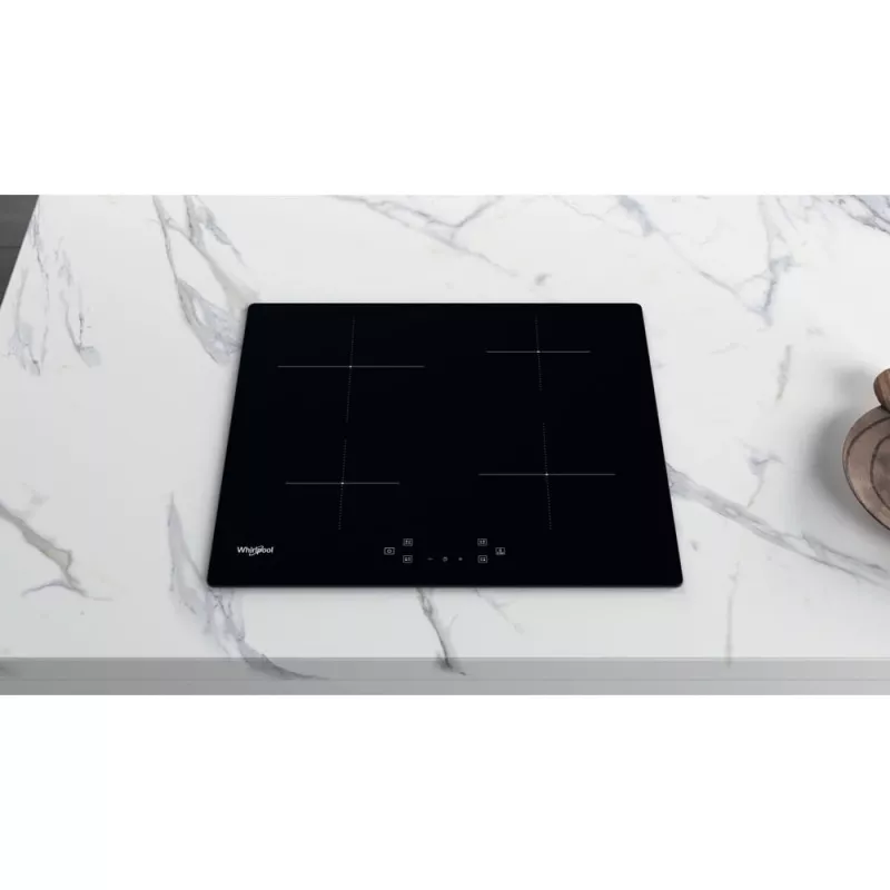 Whirlpool WS Q4860 NE Juoda įmontuojama 60 cm zoninė indukcinė kaitlentė 4 zonos