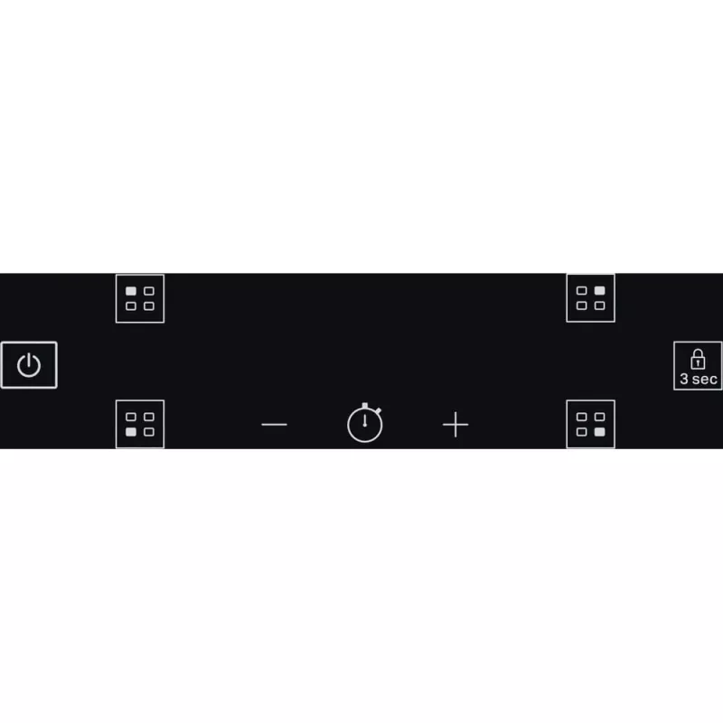 Whirlpool WS Q4860 NE Juoda įmontuojama 60 cm zoninė indukcinė kaitlentė 4 zonos