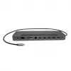 i-tec Metal USB-C ergonomiškas 3x ekrano 4K dokų stotelė su 85 W galios tiekimu