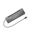 i-tec Metal USB-C ergonomiškas 3x ekrano 4K dokų stotelė su 85 W galios tiekimu