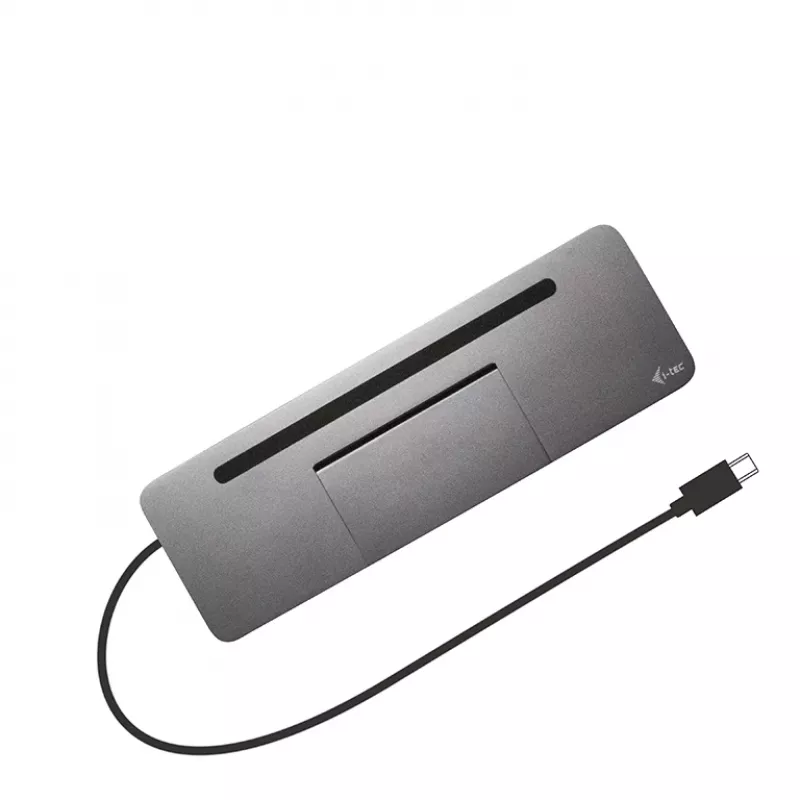 i-tec Metal USB-C ergonomiškas 3x ekrano 4K dokų stotelė su 85 W galios tiekimu