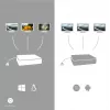 i-tec Metal USB-C ergonomiškas 3x ekrano 4K dokų stotelė su 85 W galios tiekimu
