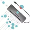 i-tec Metal USB-C ergonomiškas 3x ekrano 4K dokų stotelė su 85 W galios tiekimu