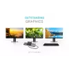 i-tec Metal USB-C ergonomiškas 3x ekrano 4K dokų stotelė su 85 W galios tiekimu