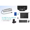 i-tec Metal USB-C ergonomiškas 3x ekrano 4K dokų stotelė su 85 W galios tiekimu