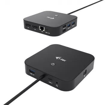 i-tec USB-C dviejų monitorių dokų stotelė su 100 W įkrovimu