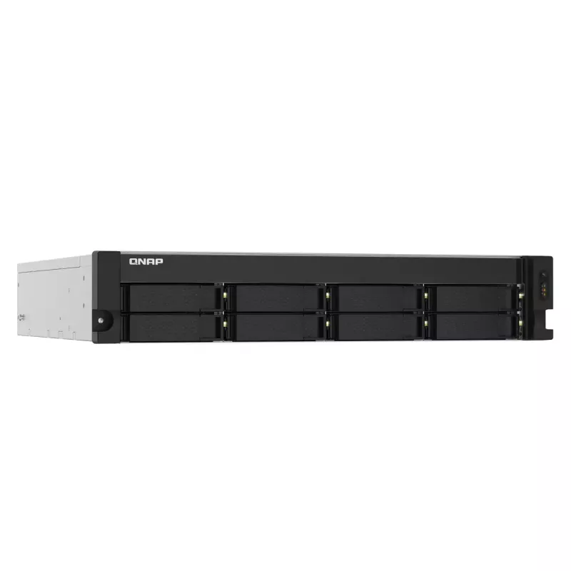 QNAP TS-832PXU NAS Rack (2U) Annapurna Labs AL324 4 GB DDR4 0 TB QNAP Turbo System Aliuminis, Juoda