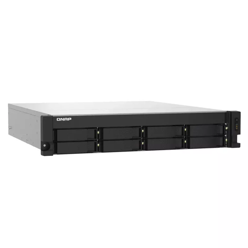 QNAP TS-832PXU NAS Rack (2U) Annapurna Labs AL324 4 GB DDR4 0 TB QNAP Turbo System Aliuminis, Juoda