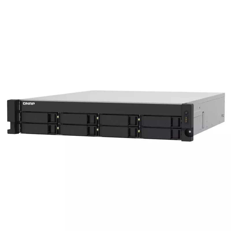 QNAP TS-832PXU NAS Rack (2U) Annapurna Labs AL324 4 GB DDR4 0 TB QNAP Turbo System Aliuminis, Juoda