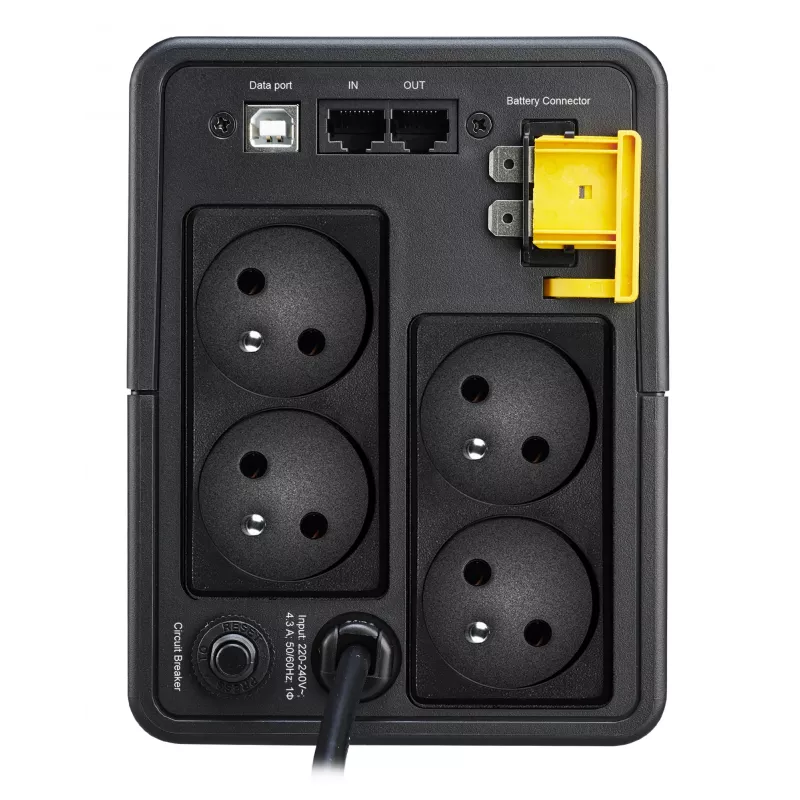 APC Back-UPS 950VA bokštinis UPS, 230V, 4x CEE 7/5 kištukiniai lizdai, AVR