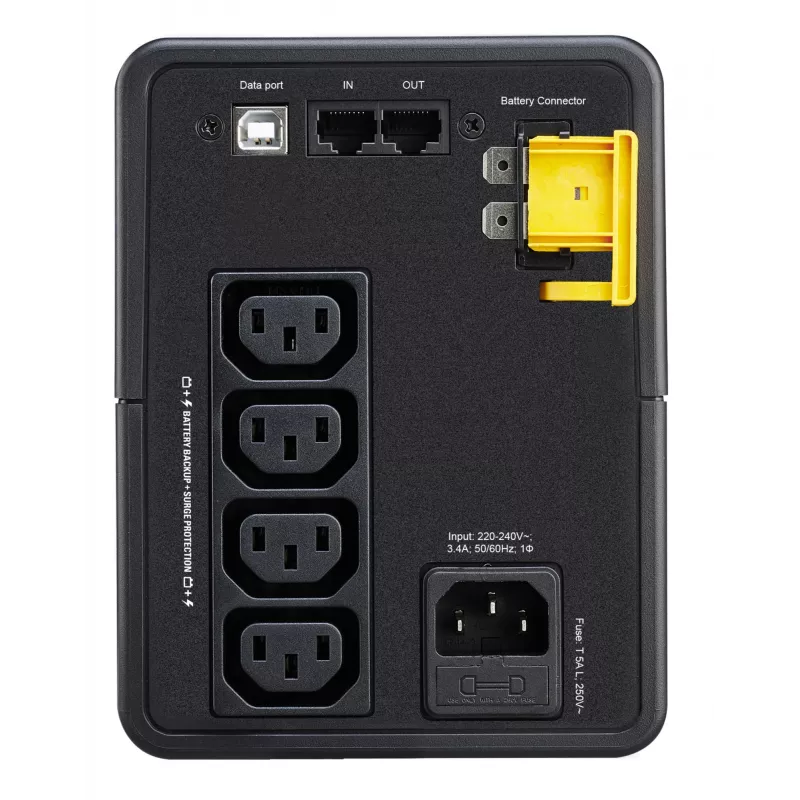 APC Back-UPS BX750MI - 750VA, 4x C13, USB, linijinis-interaktyvus, 0,75 kVA, 410 W, sinusas, 140 V, 300 V