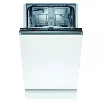 Įmontuojamas indaplovė Bosch Serie 2 SPV2IKX10E, siaura 45 cm, 9 komplektų, 48 dB, 5 programų, nerūdijančio plieno vidus