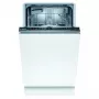 Įmontuojamas indaplovė Bosch Serie 2 SPV2IKX10E, siaura 45 cm, 9 komplektų, 48 dB, 5 programų, nerūdijančio plieno vidus
