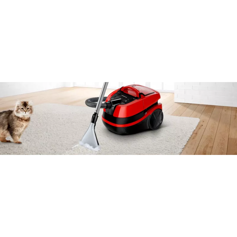 Bosch Serie 4 BWD421PET dulkių siurblys 5 L Cilindrinis sausas ir šlapias 2100 W