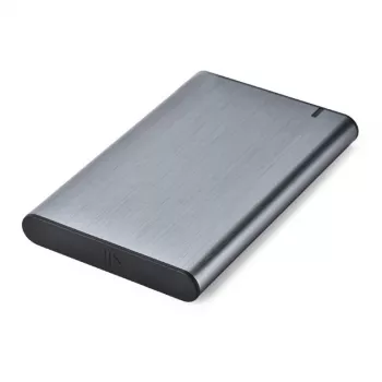 Gembird EE2-U3S-6-GR išorinis USB 3.1 dėklas 2.5 inch SATA HDD/SSD su USB-C prievadu, šlifuotas aliuminis - pilka