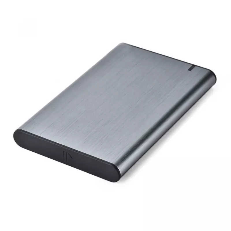 Gembird EE2-U3S-6-GR išorinis USB 3.1 dėklas 2.5 inch SATA HDD/SSD su USB-C prievadu, šlifuotas aliuminis - pilka